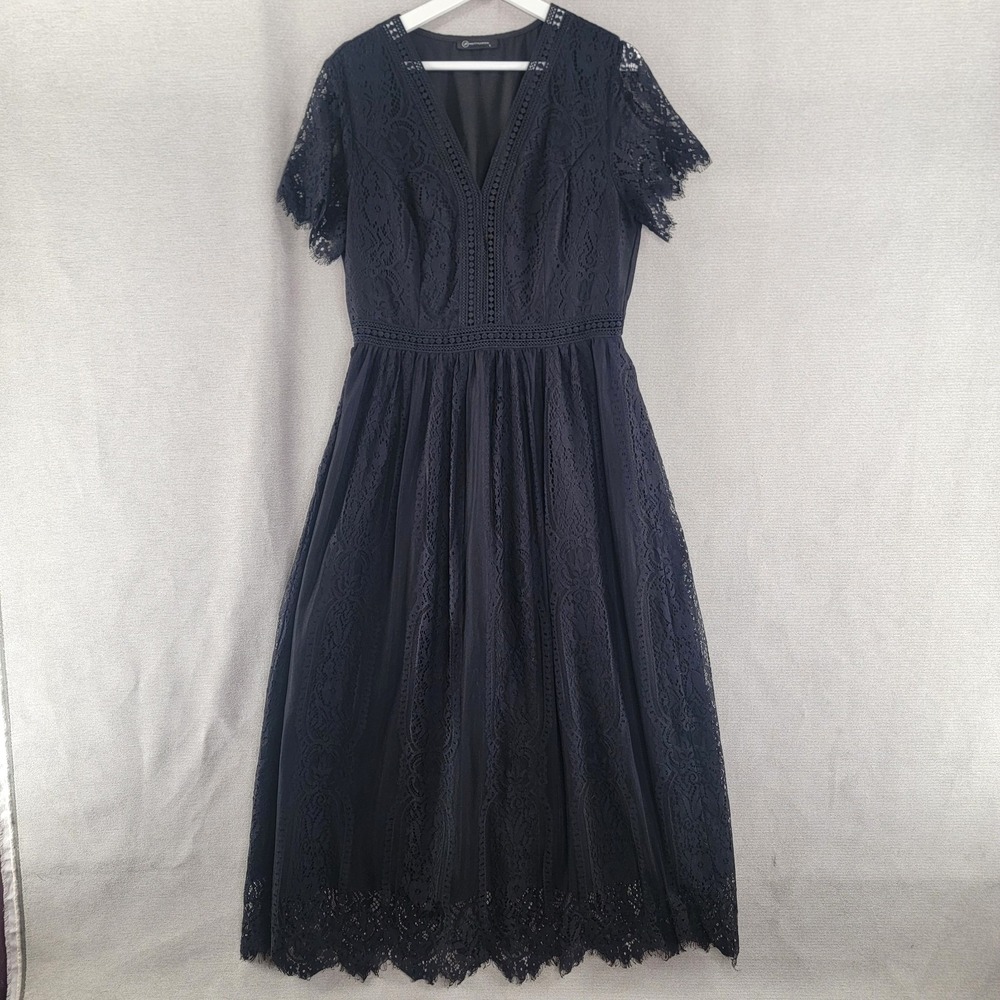 Pretty Garden Dress Whimsigoth Laced Fairy Maxi Dark Romantic Goth Size Large